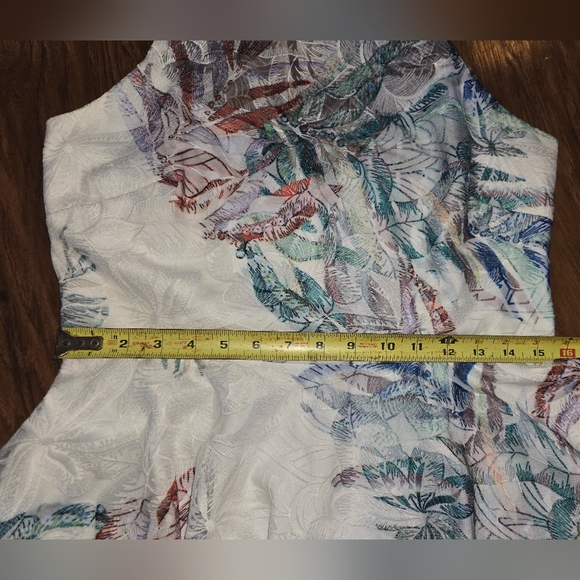 Mark & James Badgley Mischka Hi-low Embroidered Dress Size 12 - Picture 8 of 9